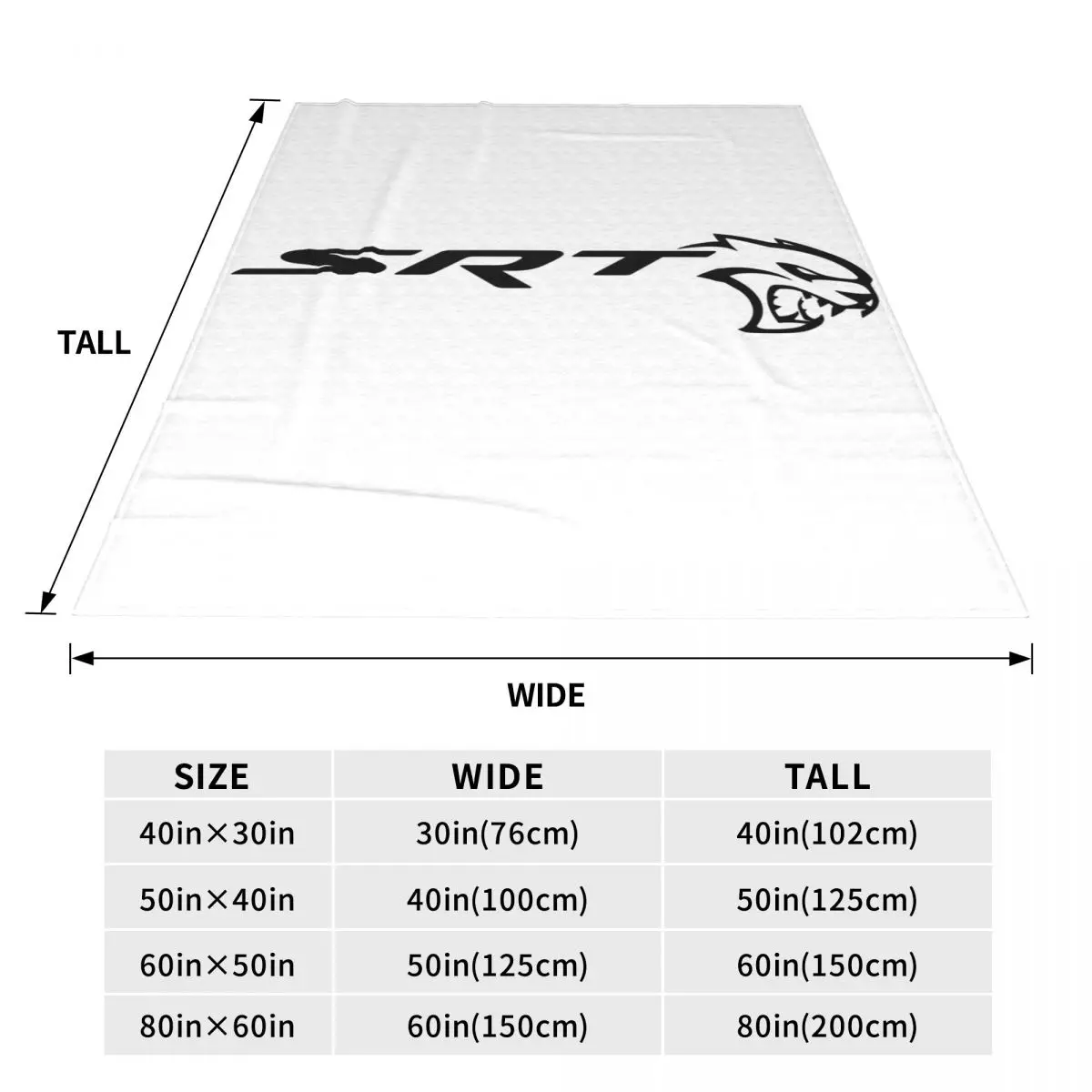 SRT Hellcat Demon Dodge Challenger автомобильное гоночное одеяло флисовое супер мягкое для