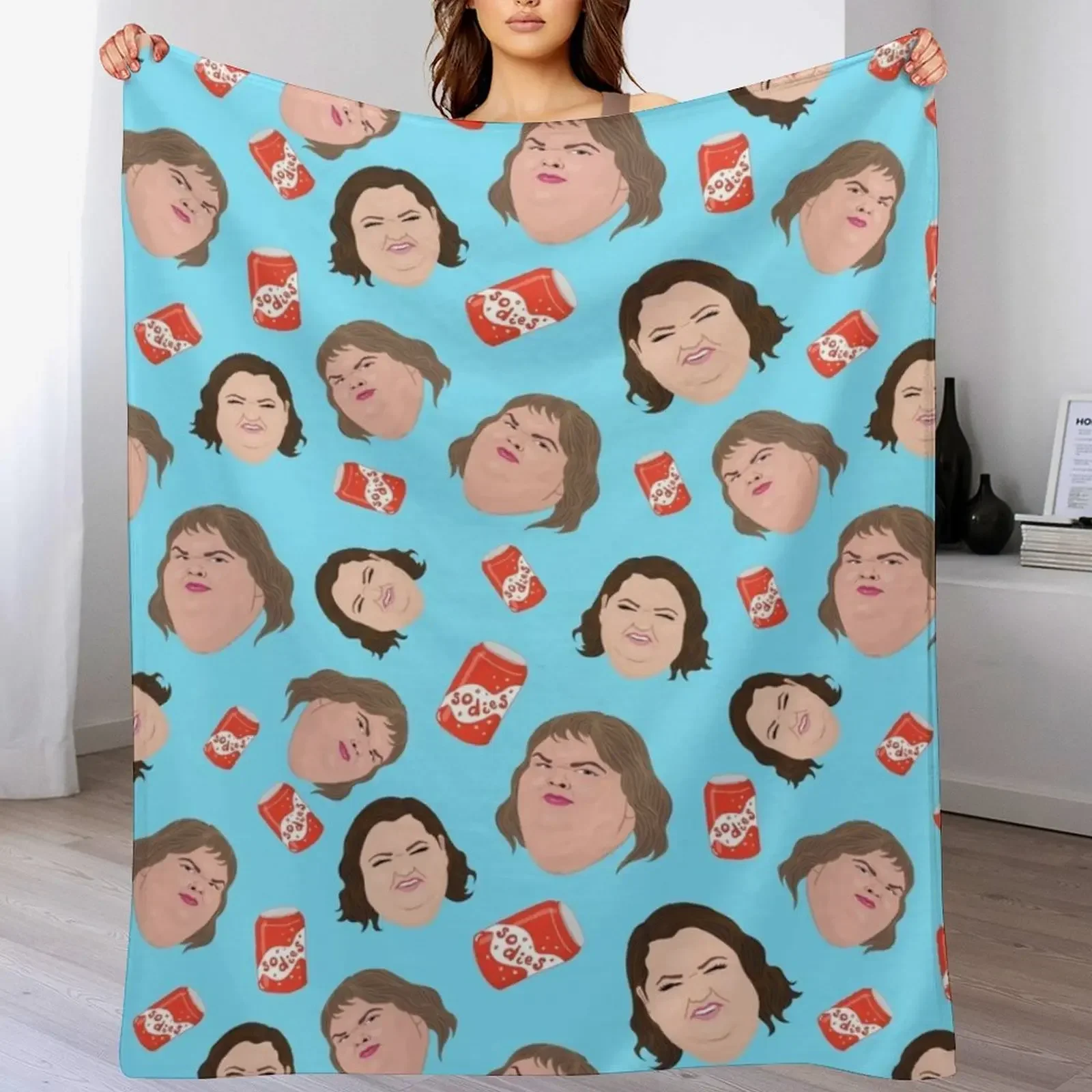 Плед с принтом сёстры слёстры Эми Тамми 1000 фунтов