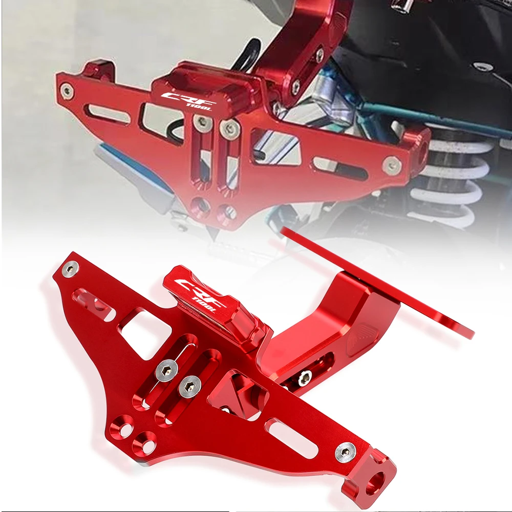 

Frame Holder Bracket CRF 100L AFR Adjustable Angle License Number Plate For HONDA CRF100L AFRICATWIN LED Light CNC Motorcycle