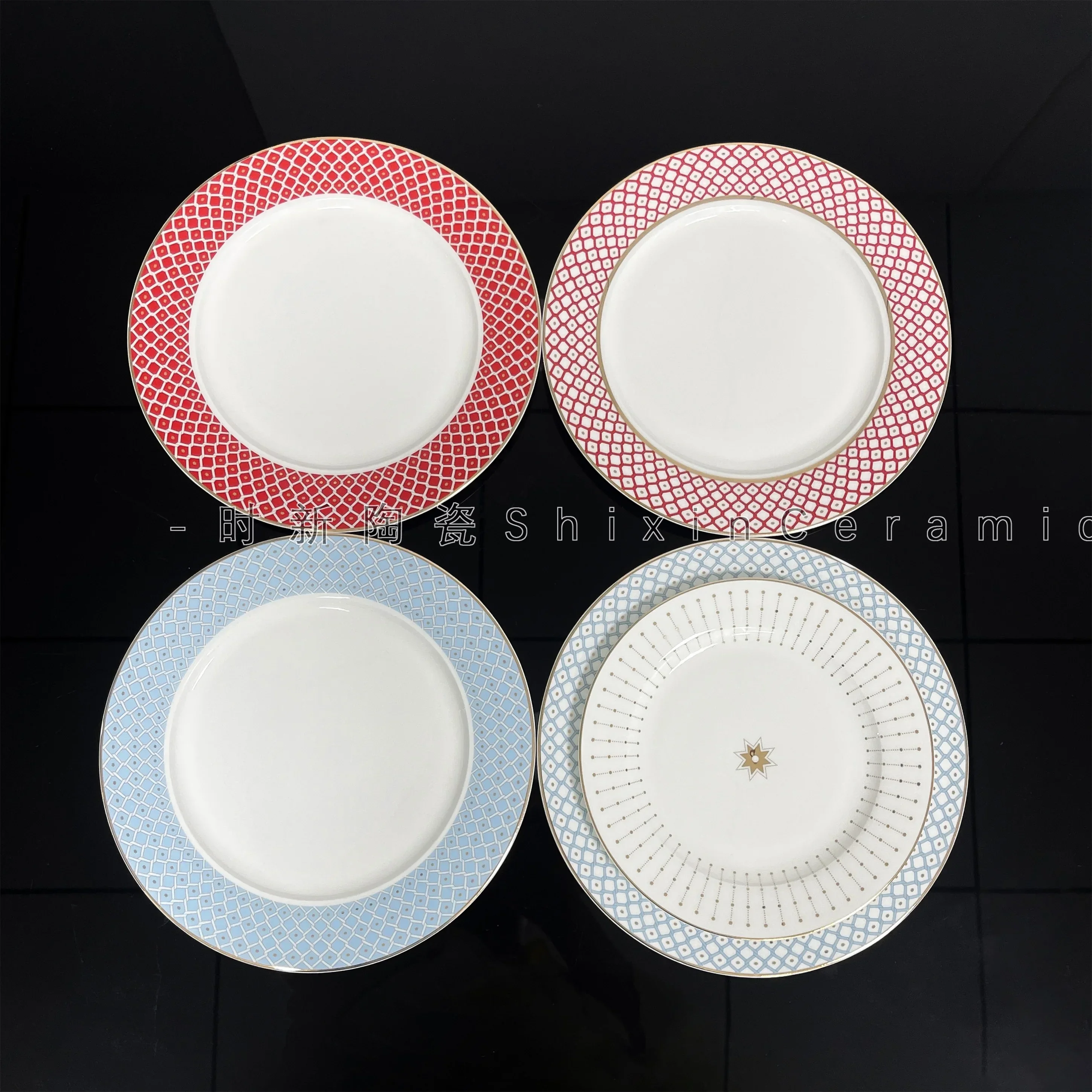 Европейская легкая роскошная тарелка для еды в стиле вестерн десертная