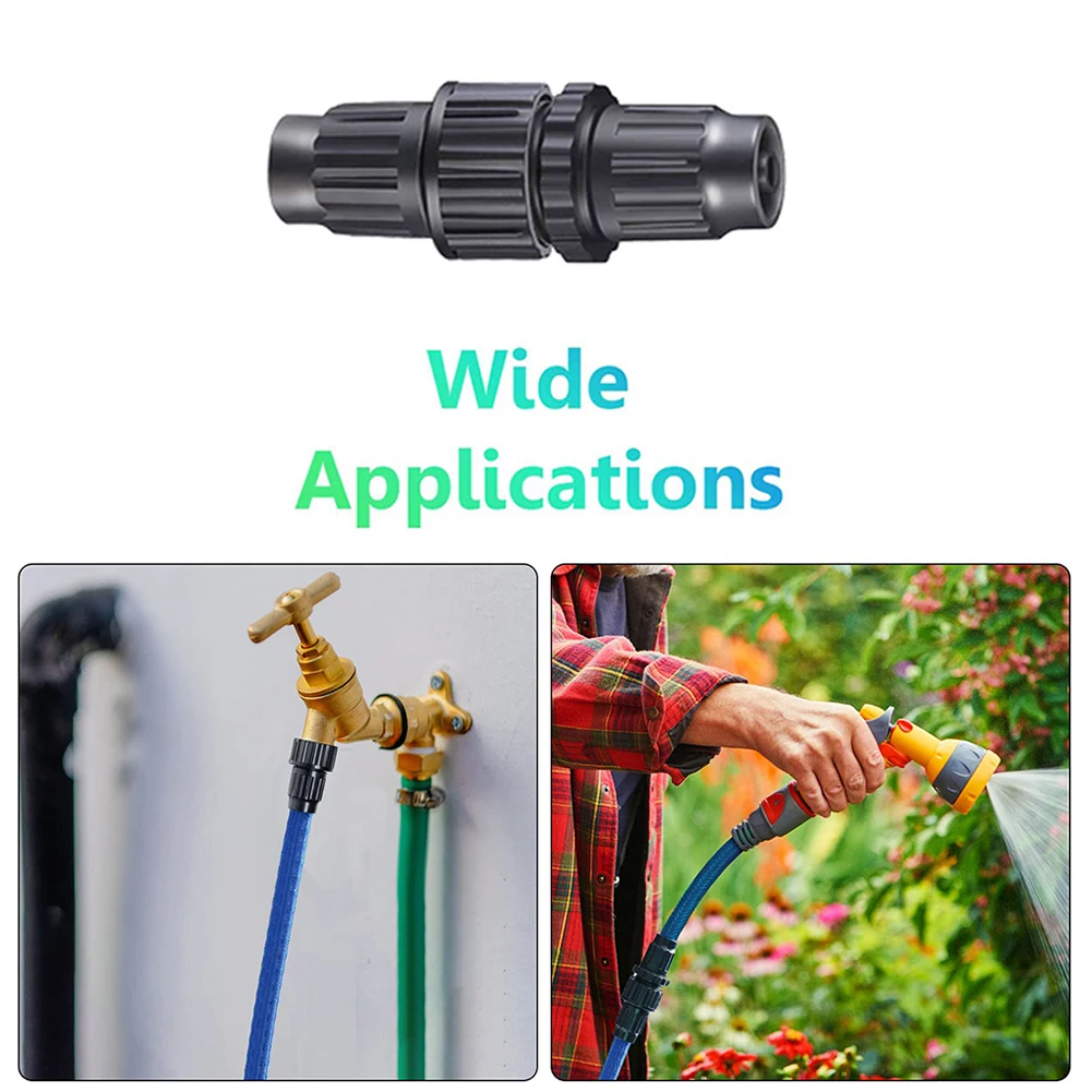 

Plastic Garden Water Hose Quick Connector Micro Irrigation Adapter Connector Drip Irrigation "Garden Supplies "