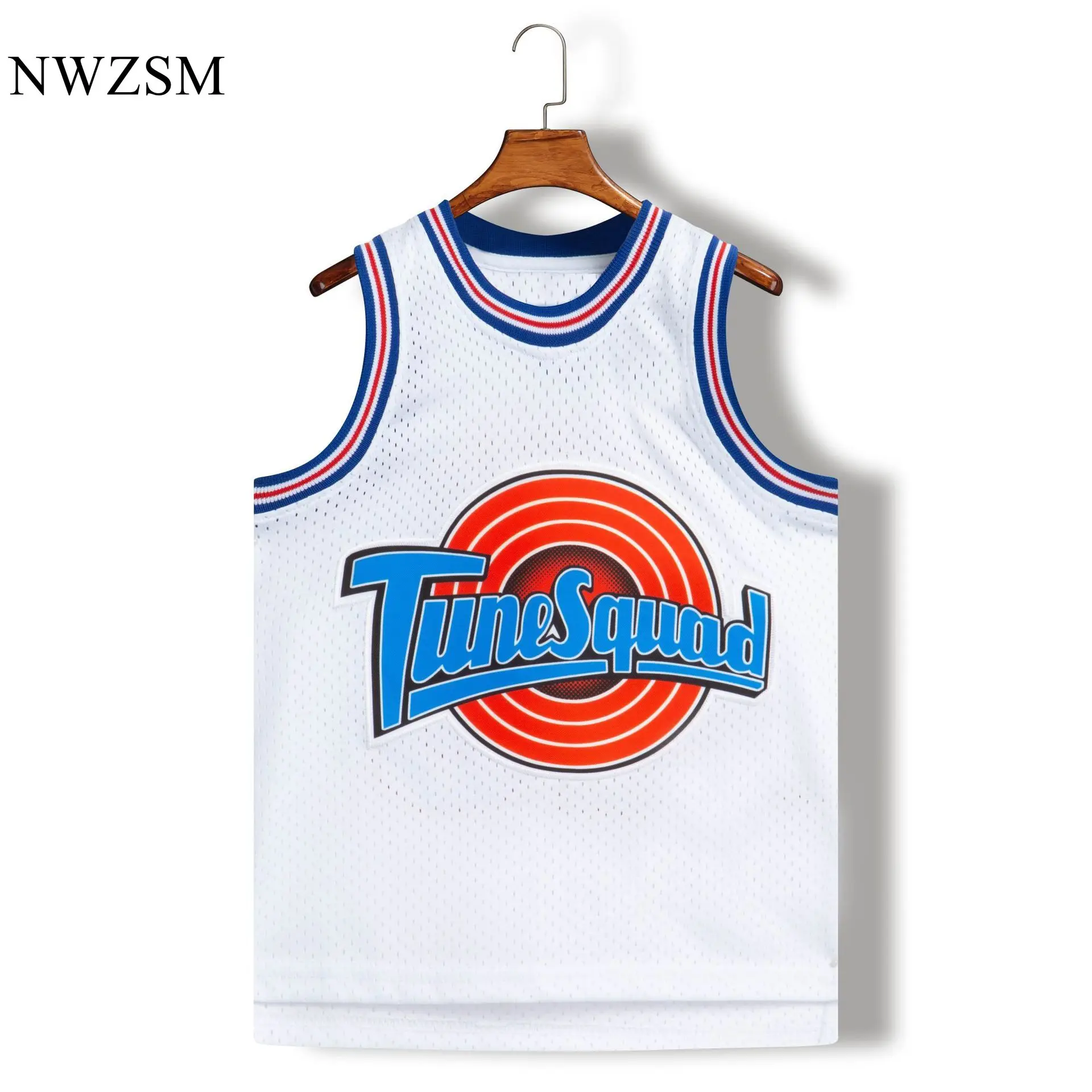 

children's embroidery Space-Jam Tune-Squad #1 BUGS #10 LOLA Bunny Basketball Team Jersey Stitched Number Tops Sports Uniform