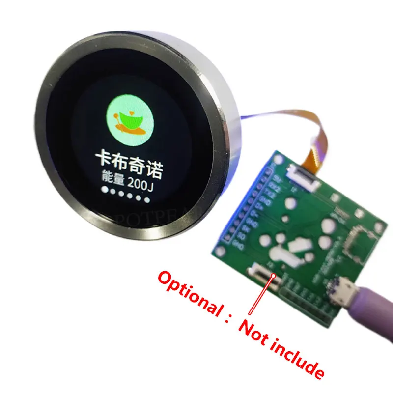 Фото Плата разработки ESP32 C3, 1,28-дюймовый круглый поворотный ЖК-умный экран, 1,28-дюймовый дисплей с ручкой 240x240 LVGL для Arduino №2