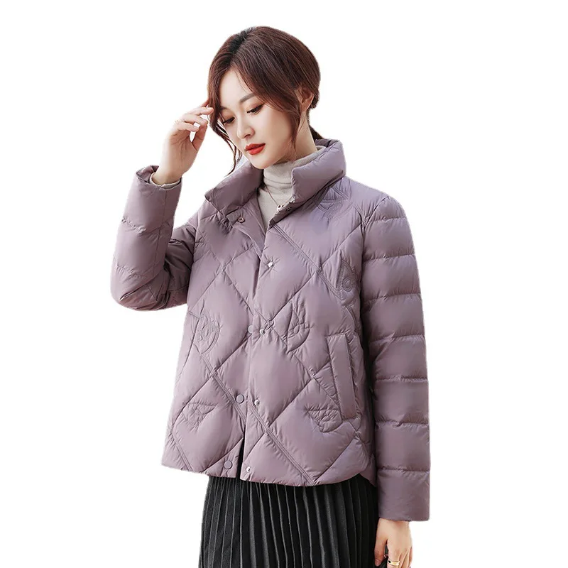 Down Jacket Women Lightweight New Style Autumn and Winter 2022 Thin Coat