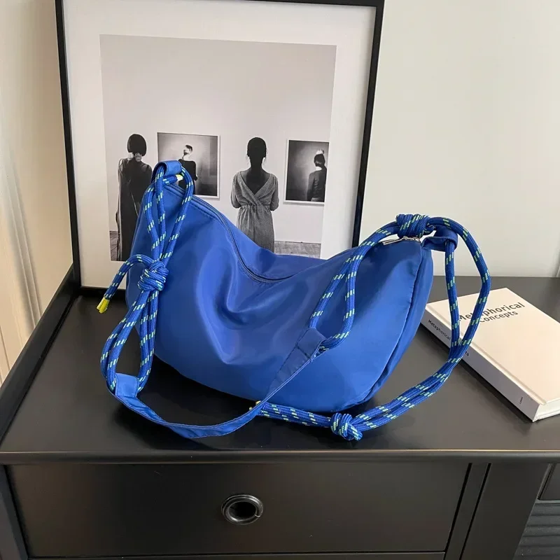 

Bags Handbag Hobos Versatile Diagonal Color Women Nylon Casual New Capacity Large Shoulder Fashion Bag Solid Bag Cloth