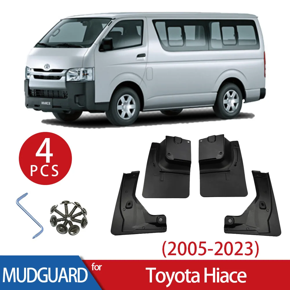 Брызговики автомобильные совместимые с Toyota Hiace 2005 - 2012 2019 2023