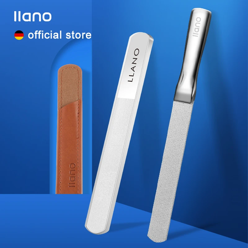 Двухсторонние пилки для ногтей LLANO пилка из нано-стекла профессиональные