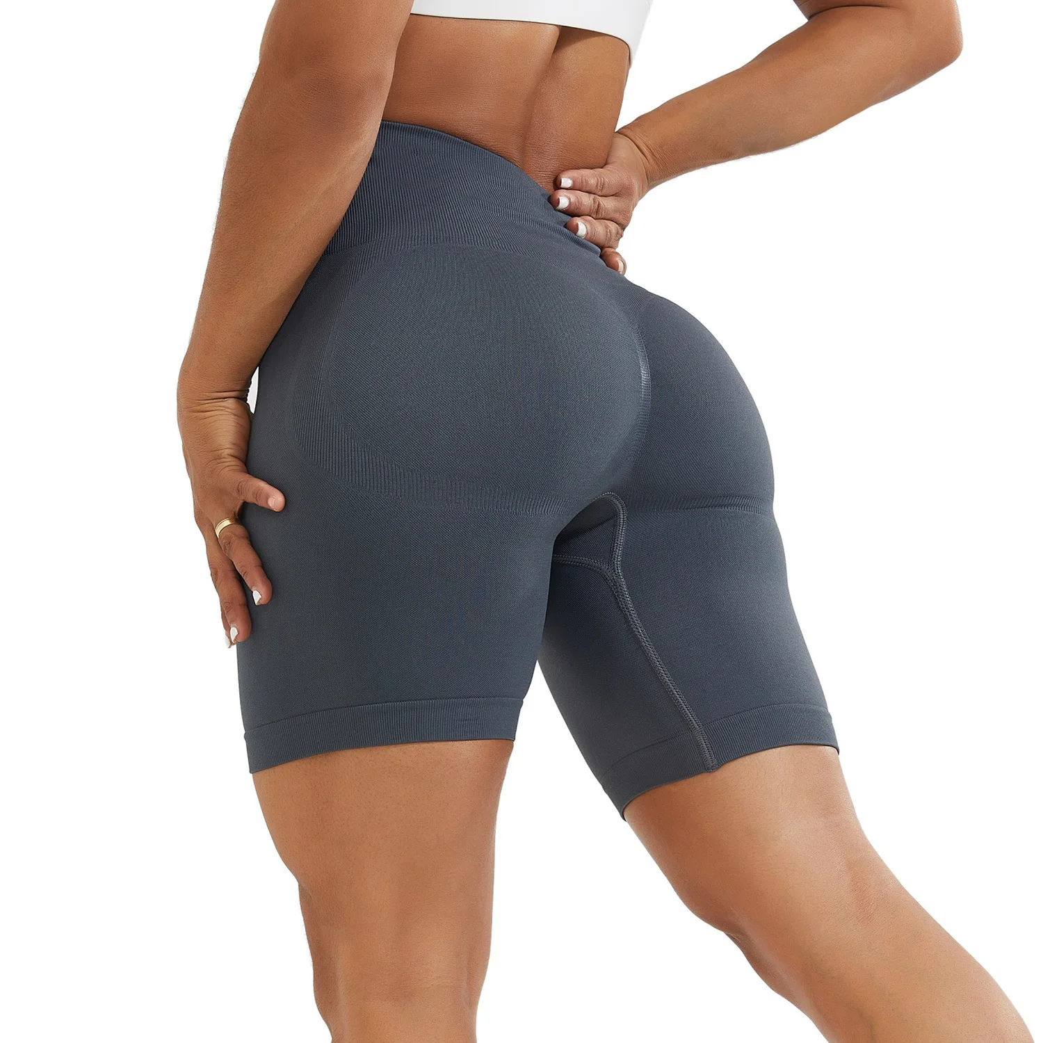 

Seamless Yoga Shorts Fitness Women Slim Fit High Waist Sports Leggings 2022 Gym Energy Clothing Push Up Running Workout Shorts