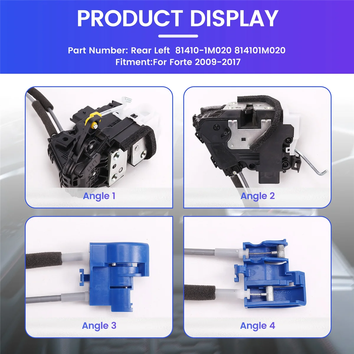 Ручной замок двери автомобиля в сборе 81410-1M020 для Kia Forte 2009-2017 двигатель привода