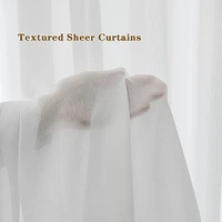 textured white sheer curtains for living room bedroom modern tulle curtains for the kitchen window treatment drapes curtains