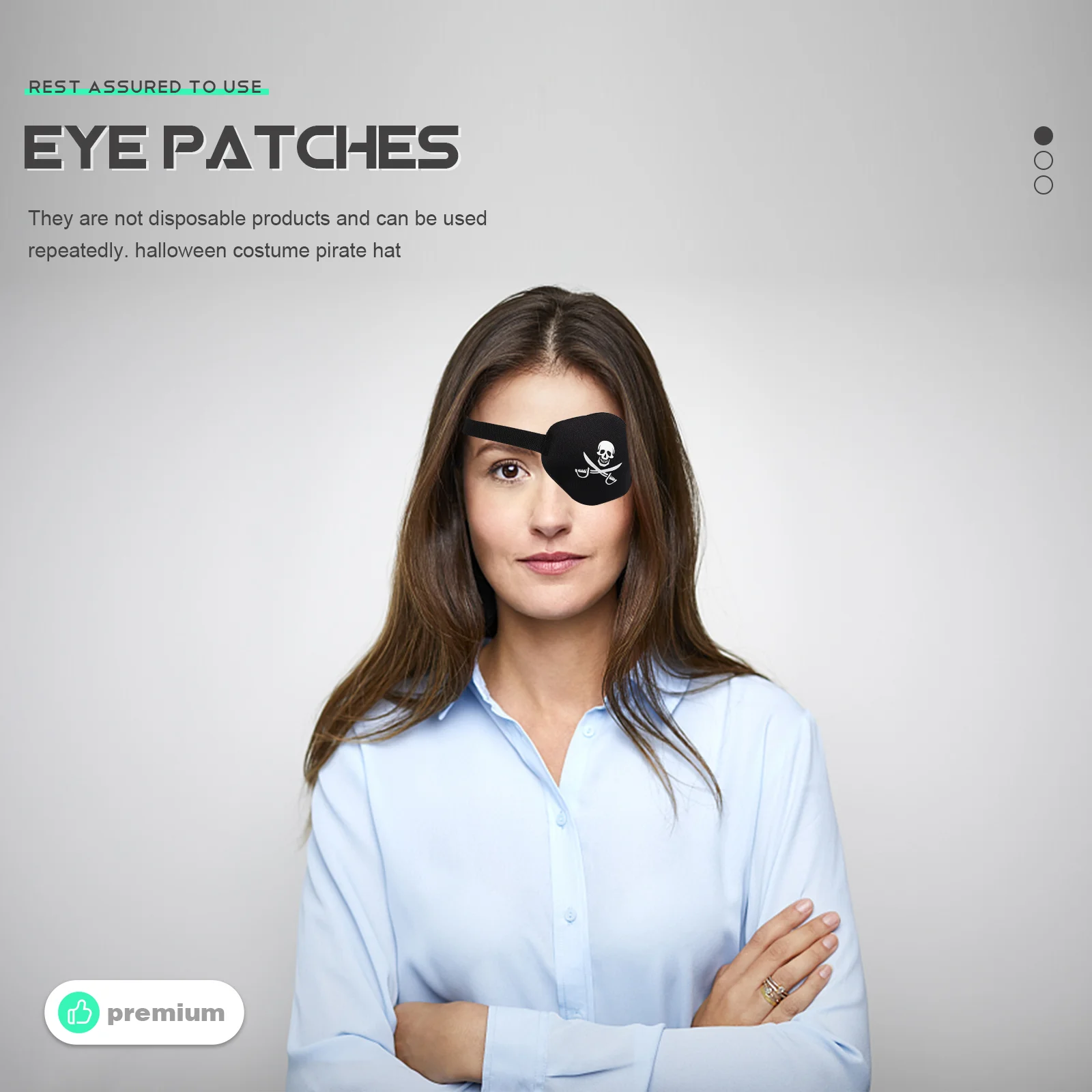 

Костюм глаз пиратский пропимаст платье наружный маскарадный декоративный Забавный губчатый патч эластичный повязка для взрослых ленивый ...