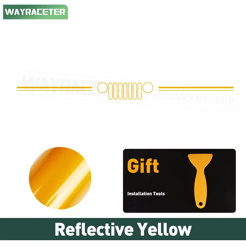 

Светоотражающая наклейка на лобовое стекло автомобиля для Jeep Wrangler Gladiator Renegade Compass Grand Cherokee Commander