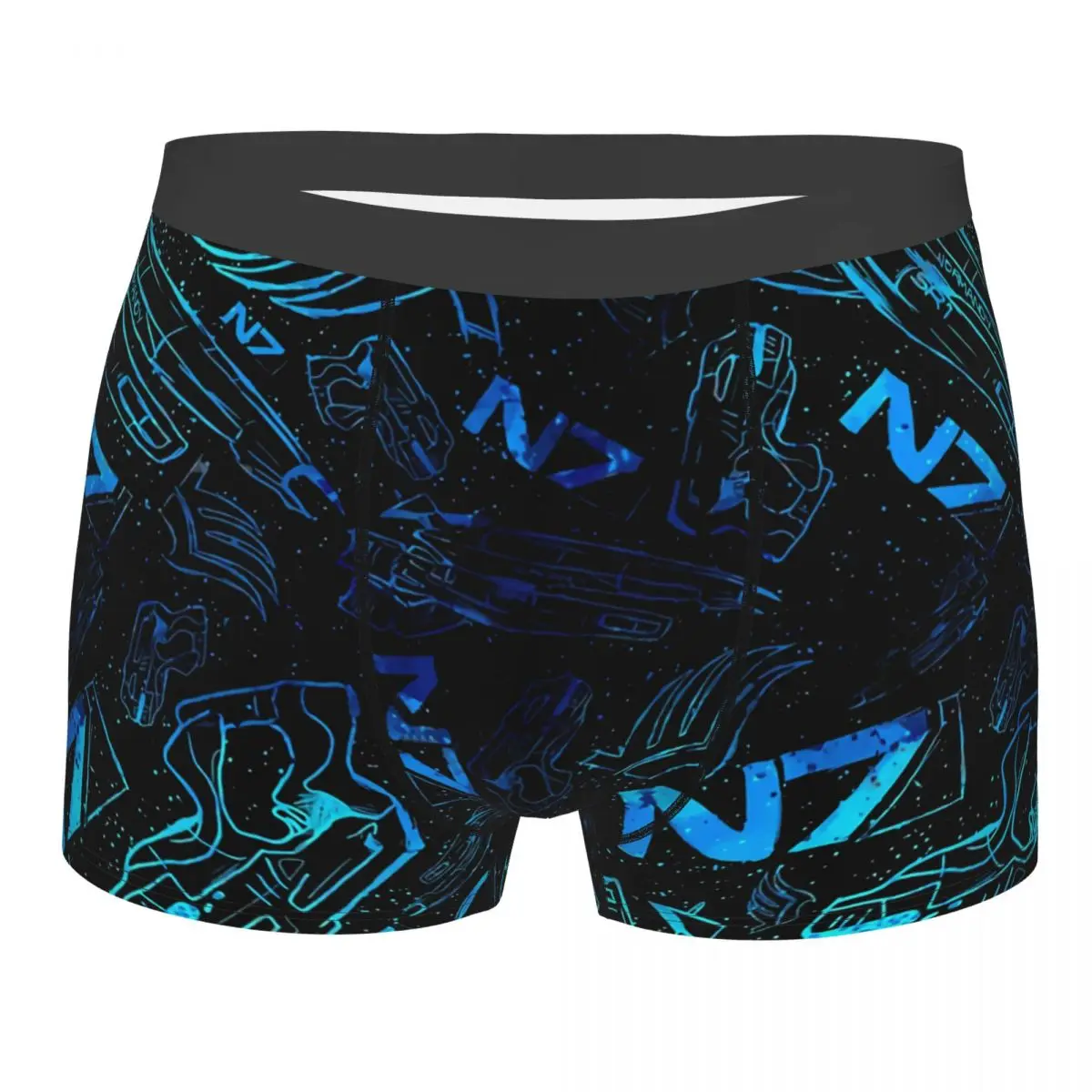 

Art Paragon Shepard Pattern Effect Mass Gaming Gamer Sci Fi Underpants Homme Panties Male Underwear Sexy Shorts Boxer Briefs