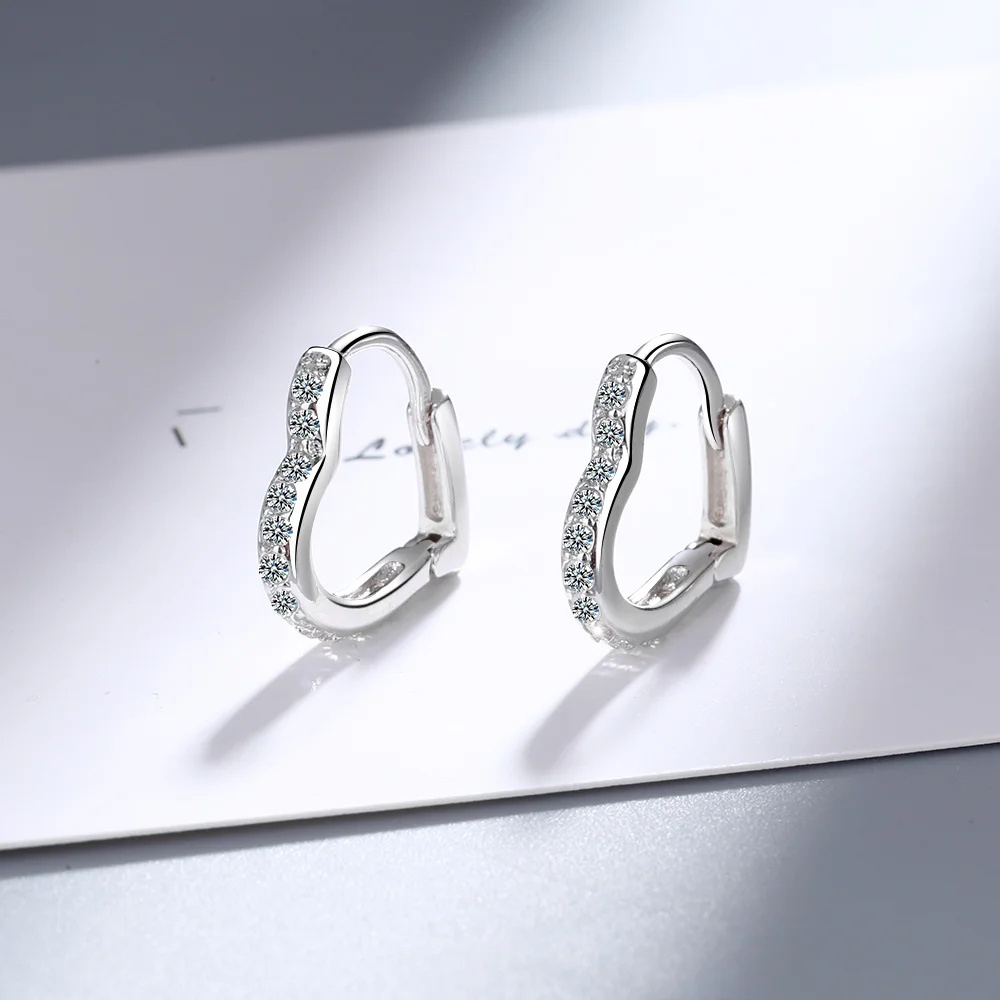 Серьги из серебра 925 пробы в форме дельфина геометрической формы женские Женские