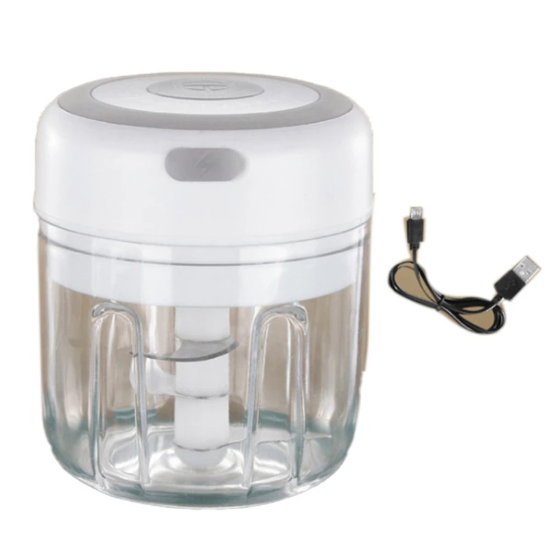 

Electric Mini Garlic Chopper Portable Wireless Food Processor With Rechargeable, Powerful Garlic Mincer For Chili(250Ml)