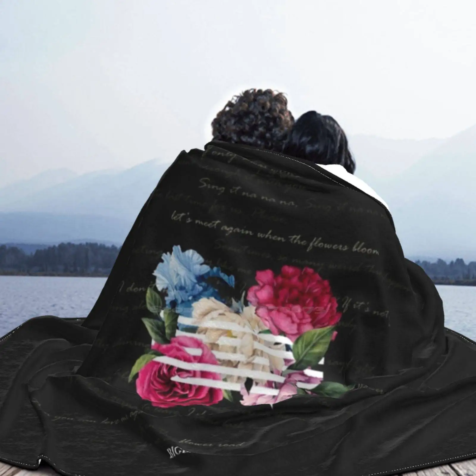 Одеяло Flower Road Ly Мягкое теплое дорожное портативное одеяло G Dragon T O P Taeyang Daesung Seungri