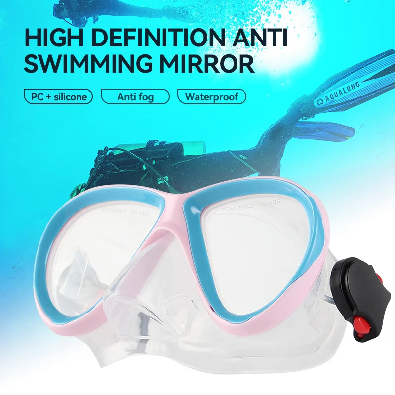 

Diving Glasses Fully Dry Silicone Mask Breathing Tube Set Snorkeling Goggles Anti-fog Diving Glasses Children Snorkel Mask