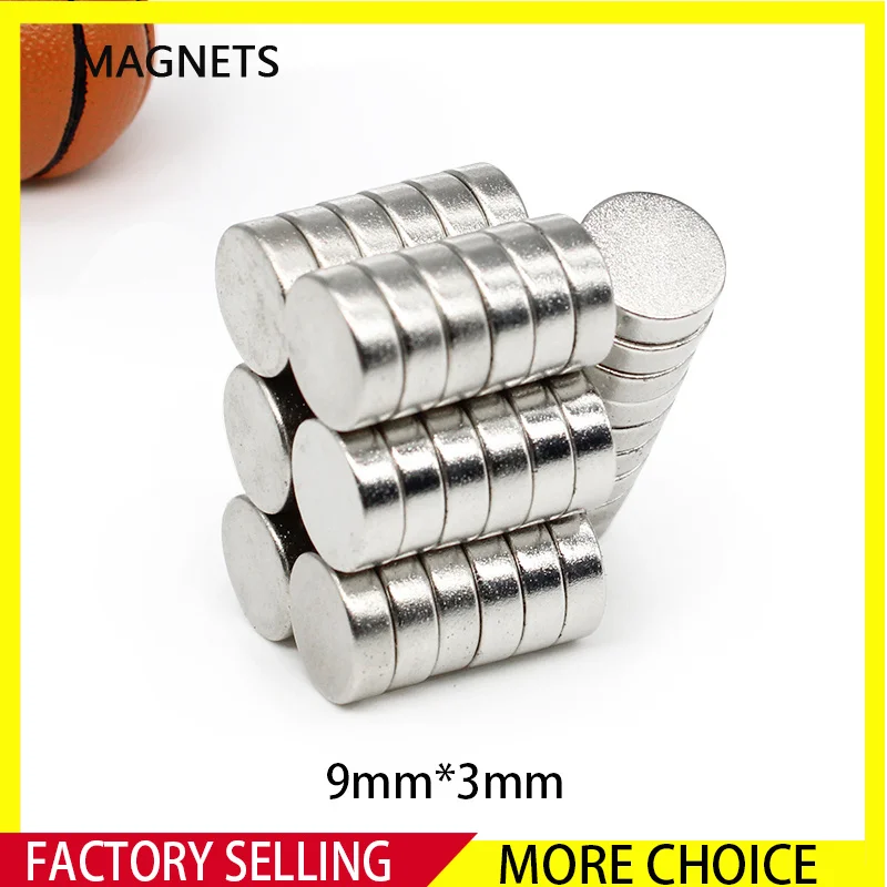 

10~300PCS 9*3mm Small Round Rare Earth Magnet 9mm x 3mm Permanent Neodymium Magnet Strong N35 Disc Search Magnet 9x3mm