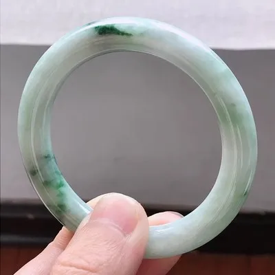 Ювелирные изделия zheru браслет из натурального бирманского нефрита 54 мм-62 мм