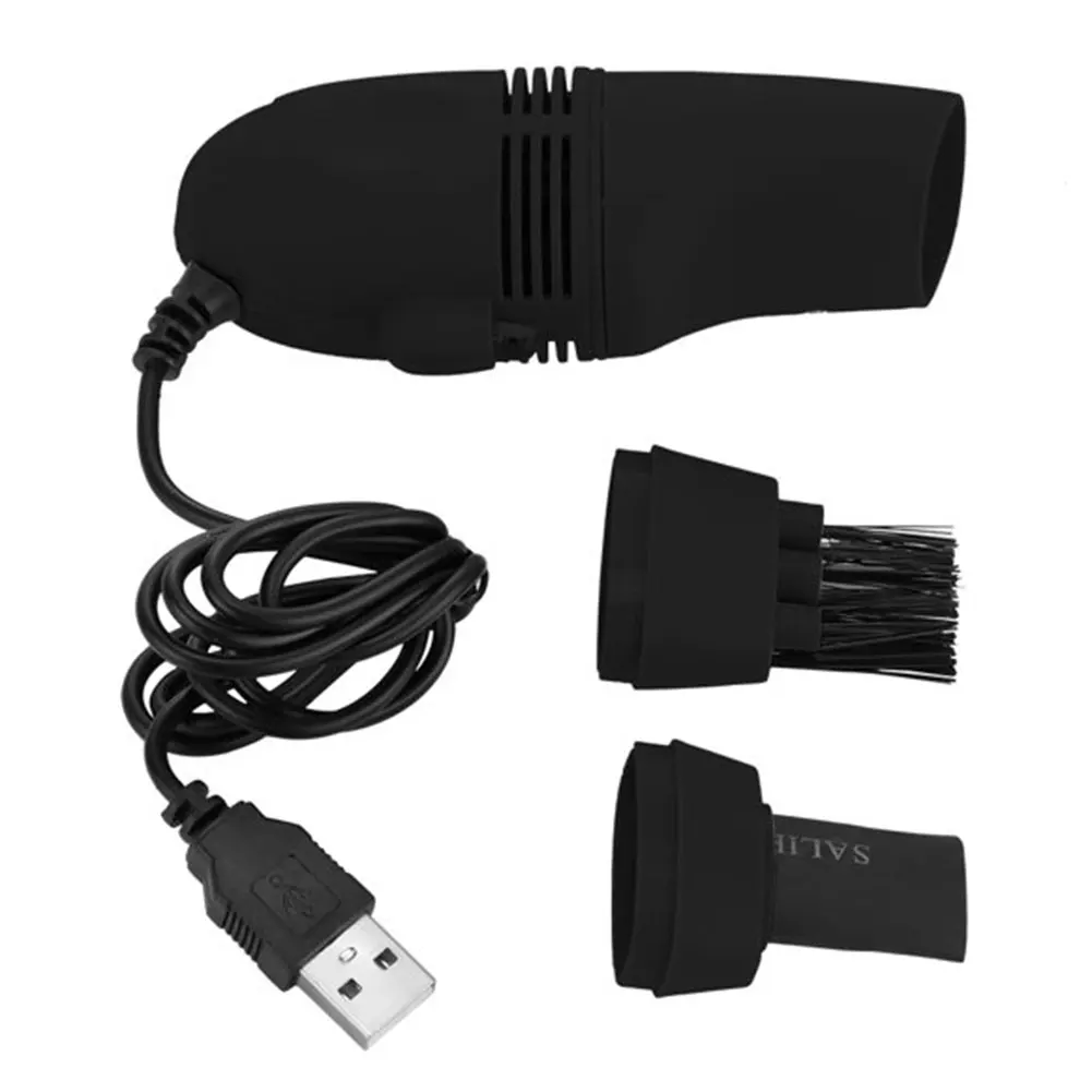 

Мини-пылесос со сменной головкой и USB-портом
