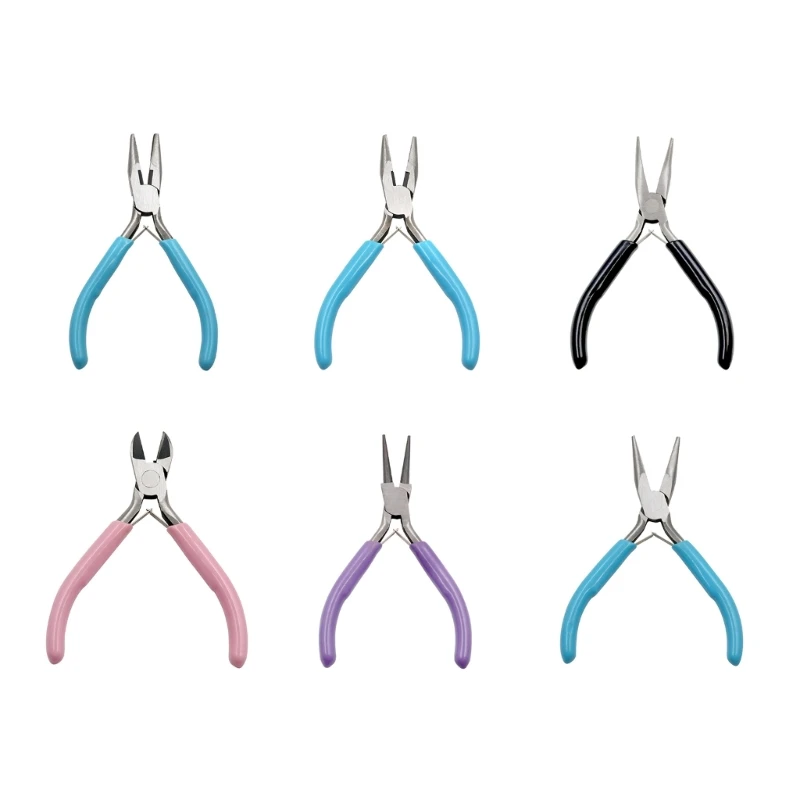 

F1CD Jewelry Making Pliers Tools Kit Includes Needle Nose Pliers, Round Nose Pliers,Good for Gripping or Cutting Small Objec