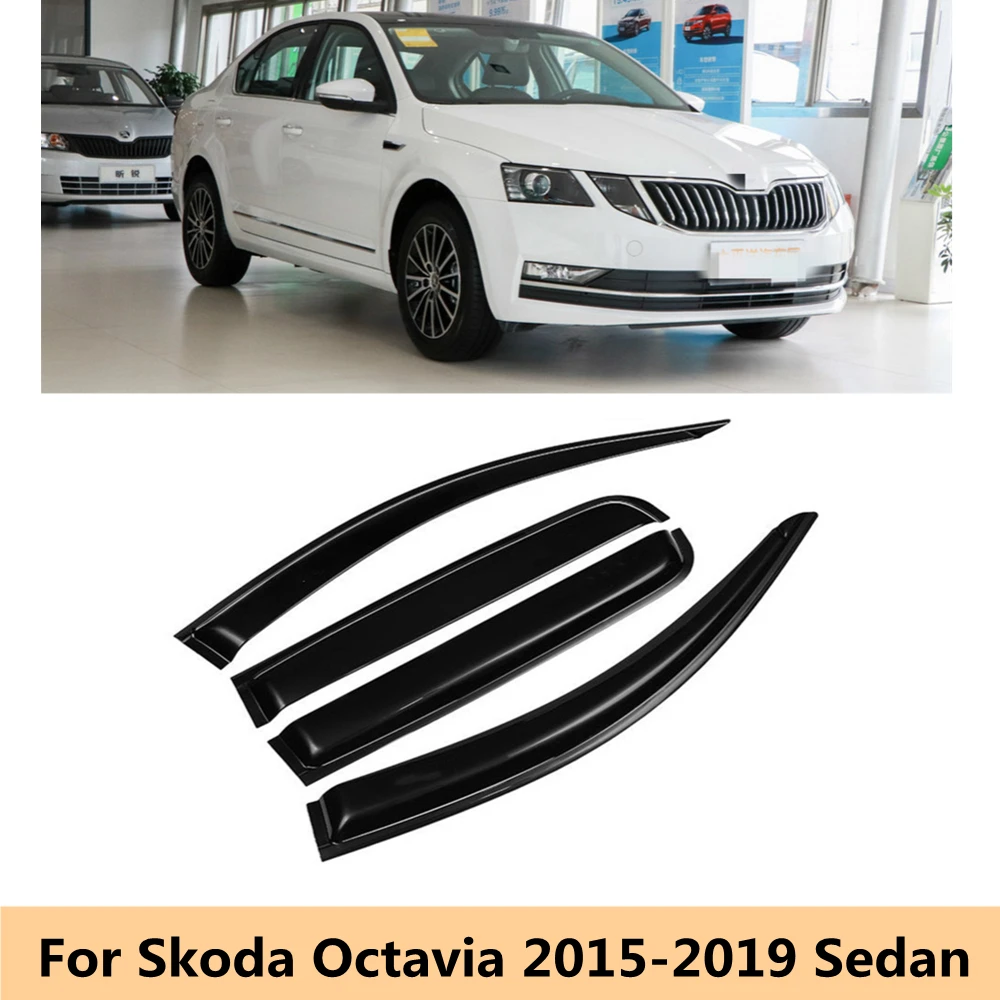 

Защита для окна Skoda Octavia 2015, 2016, 2017, 2018, 2019 седан, защита от дождя, защита от погоды, навес для тента
