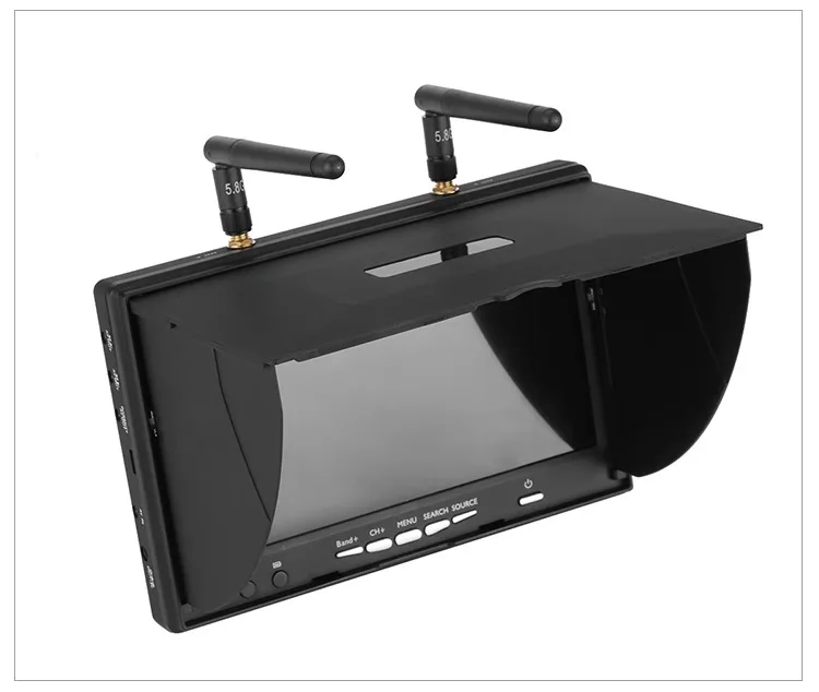 FPV LCD5802D 5802 7 &quot7-дюймовый ЖК-экран 800*480 5 8G 40CH с DVR встроенной батареей видео для