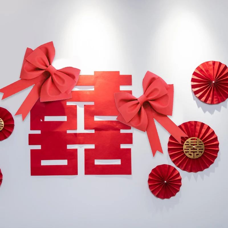 1 шт. большой красный бант Eva свадебное украшение для автомобиля занавеска