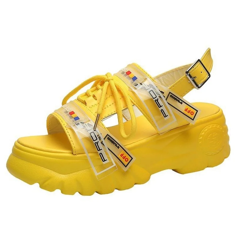 

Comemore 2022 New Platform White Sandals Women Green High Heels Women's Wedge Shoes Lace-up Summer Woman Sandal Zapatos Mujer 40