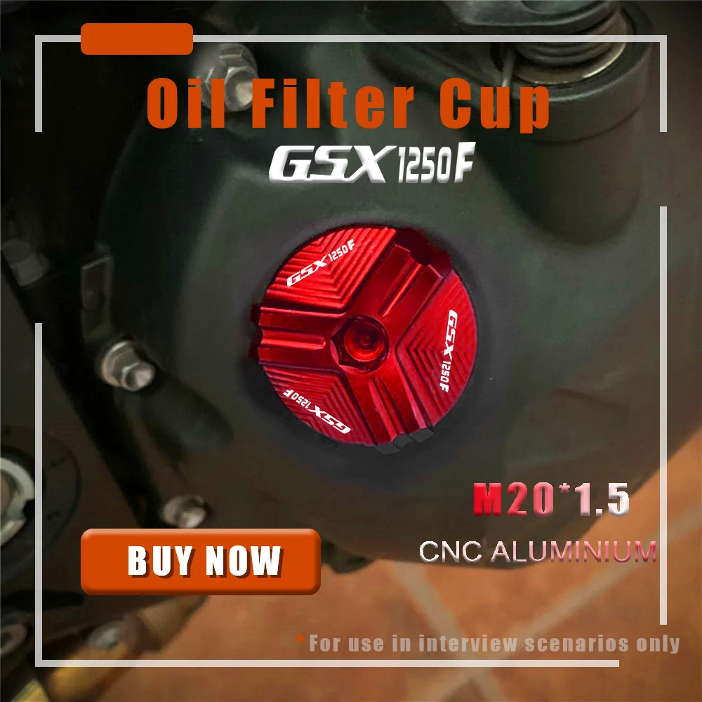 

M20*1.5 CNC Engine Oil Cap Oil Fuel Filler Cover Cap FOR SUZUKI GSX1250F 2010 2011 2012 2013 2014 2015 2016 2017 2018 2019