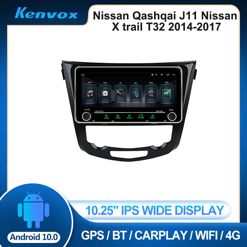 

Автомагнитола 2 din, 10,25 дюйма, IPS, Android, для Nissan Qashqai J11, Nissan X trail, мультимедиа, GPS-навигация, Авторадио, видео головное устройство