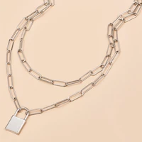 vintage women geometric pendant multi layer necklace jewelry wholesale