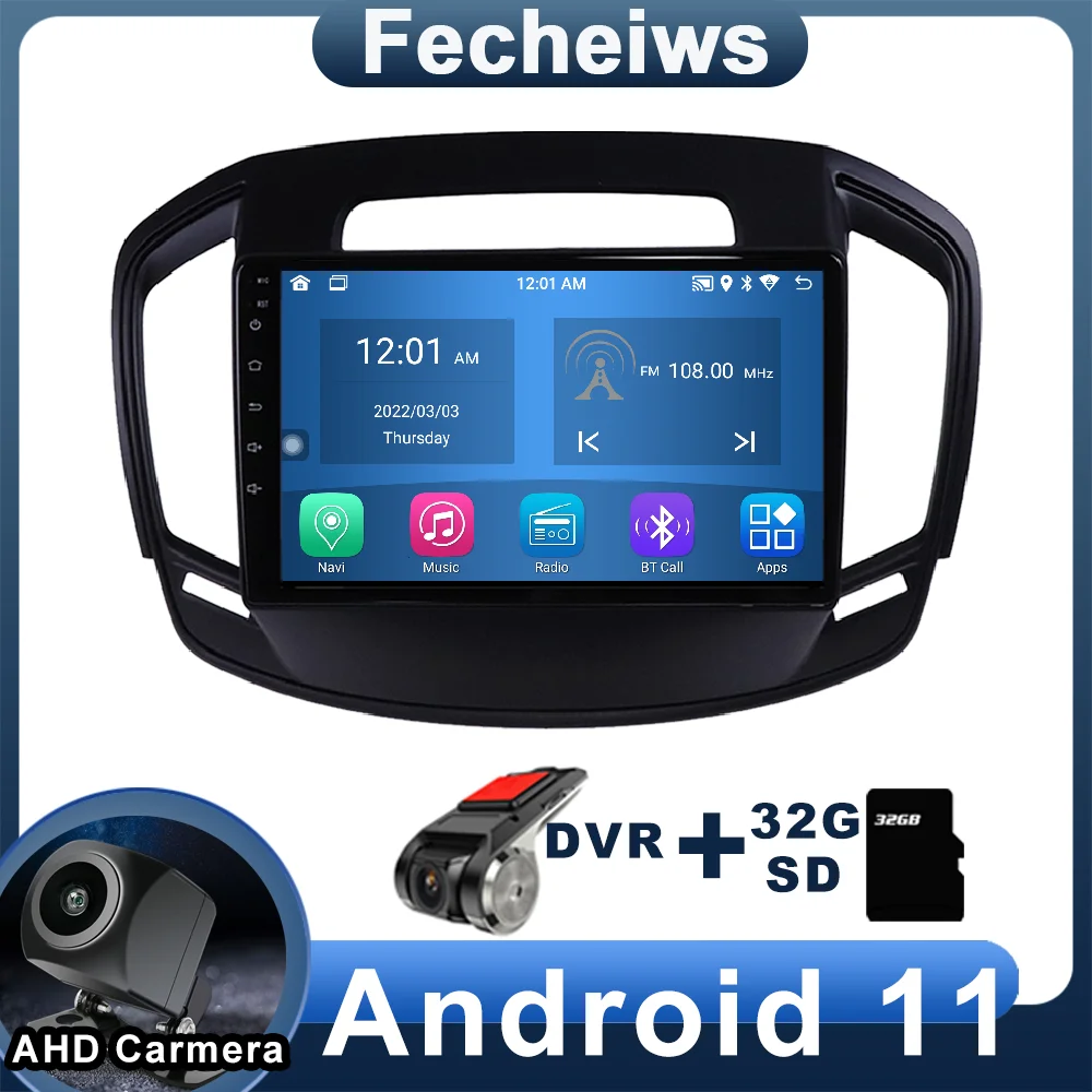 

9inch Android 11 Car Radio Multimedia Player For Opel Insignia For Buick Regal 2014 2015 2016 Navigation Stereo With Accessories