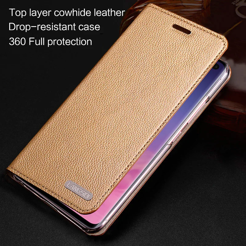 

Flip Case For Samsung S6 S7 edge S8 S9 S10 Plus A20 A30 A50 A70 Litchi Texture For Note 8 9 10 A5 A7 A8 2018 J5 J7 2017 case