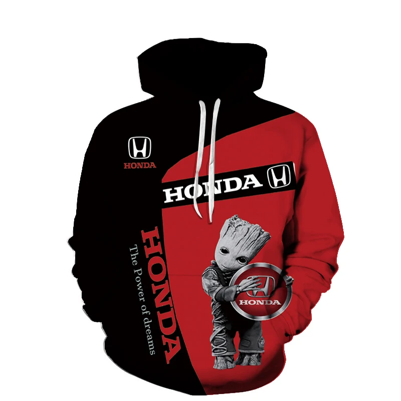 

2022 New Honda Motorcycle Racing Men‘s Hoodie Sweatshirts 3D Digital Printing Hooded Pullover Fashion Jacket Casual Sportswear