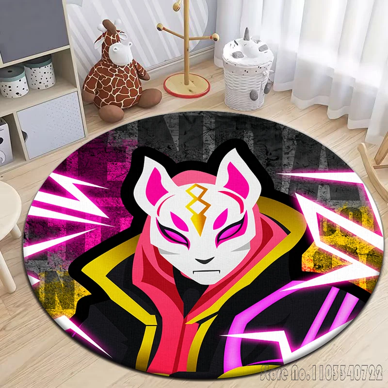 Игра Fort Gun и пожарная битва круглый ковер спальня гостиная дверной коврик пикник