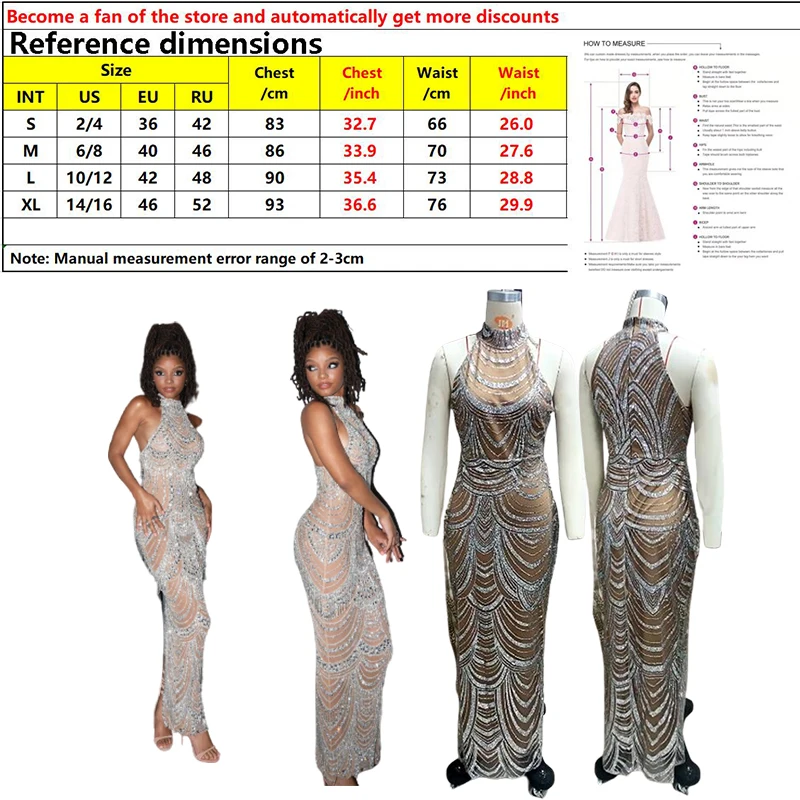 Women Sexy Mesh Sequins Split Fishtail Dresses Female V-Neck Long Sleeve Maxi Dress Summer Elegant Lady Party Evening Long Dress