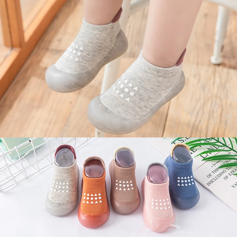 

Baby Boy Shoes Children Sock Shoes Non-slip Floor Socks Boy Girl Soft Rubber Sole Shoes Toddler Sock Shoes Infant Booties