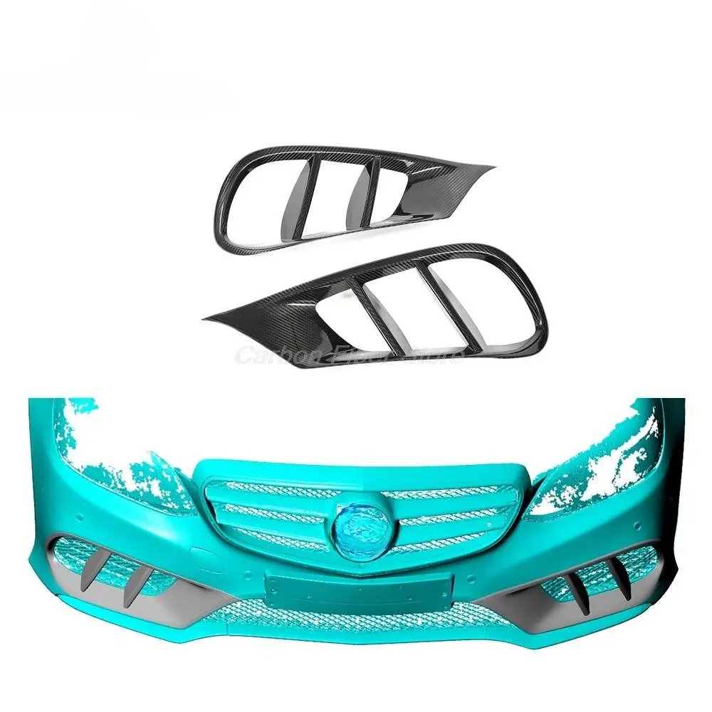 

Carbon Fiber W212 Car Bumper Front Vents for Mercedes Benz E300 E350 E400 E550 Sport Sedan 4-Door 14-16