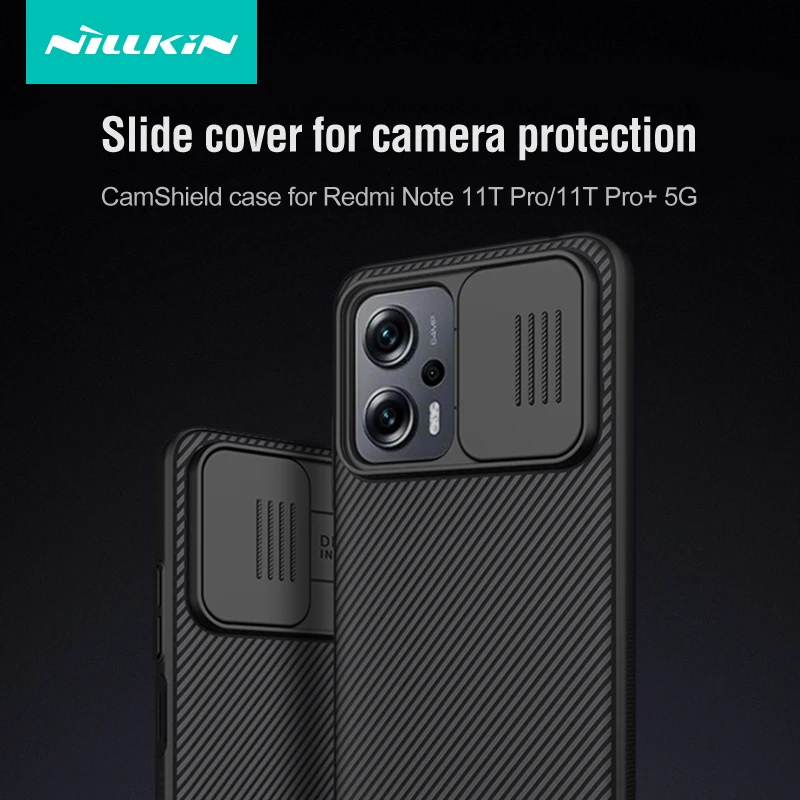 

Для Xiaomi Redmi Note 11T Pro 5G Case NILLKIN CamShield Slide тонированная камера защита объектива для Redmi Note 11T Pro Plus