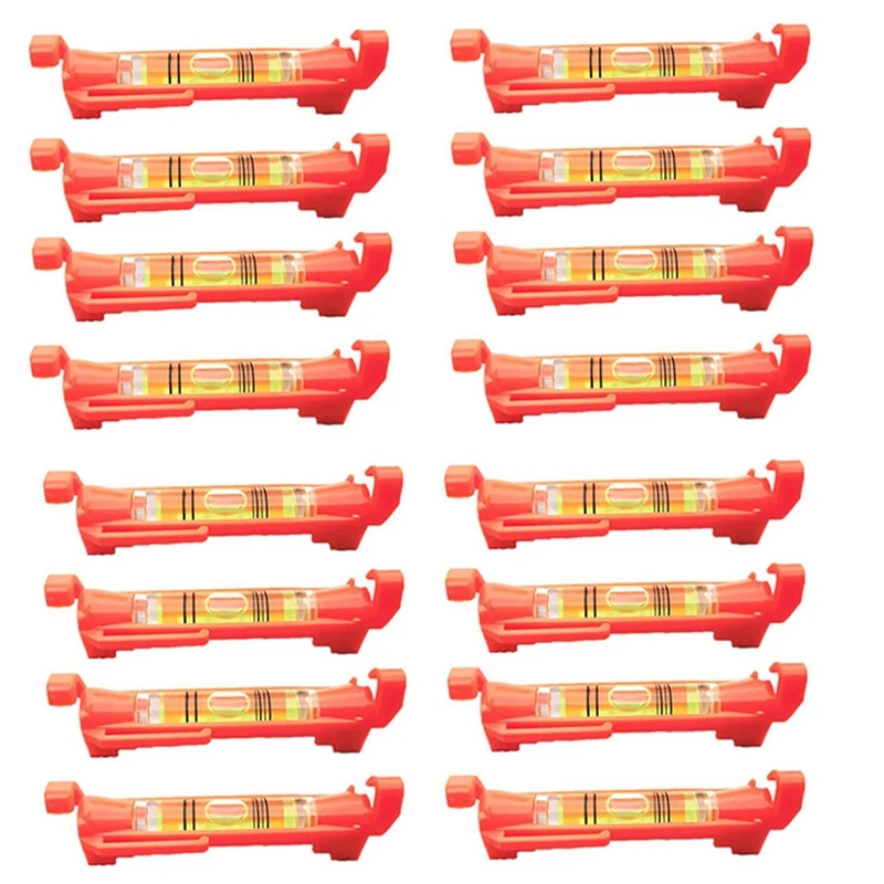 

16Pcs String Level Hanging Line Bubble Levels For Leveling Surveying, Building Trades, Bricklaying, Etc. (Red)