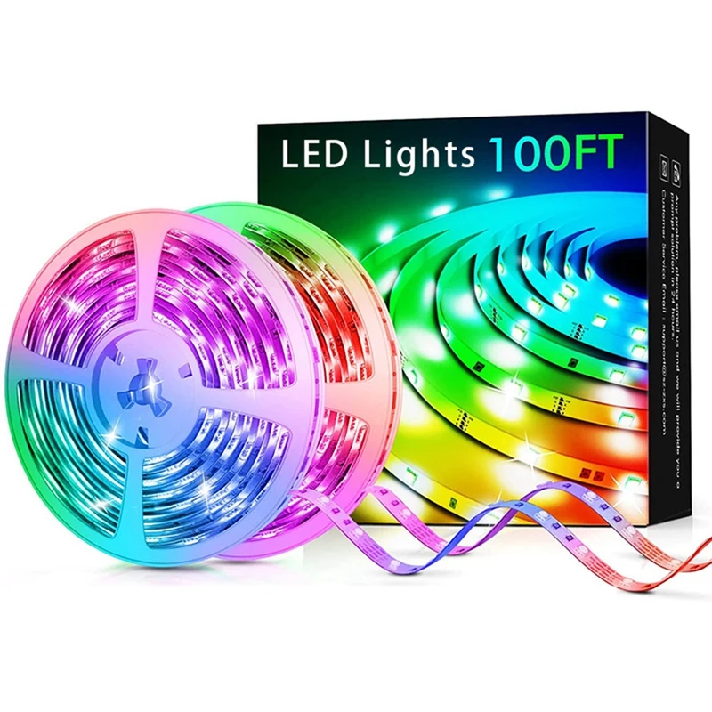 20 Meter LED Light ,Smart Music Sync LED Strip Lights APP Control With Remote RGB Changing LED Lights For Room