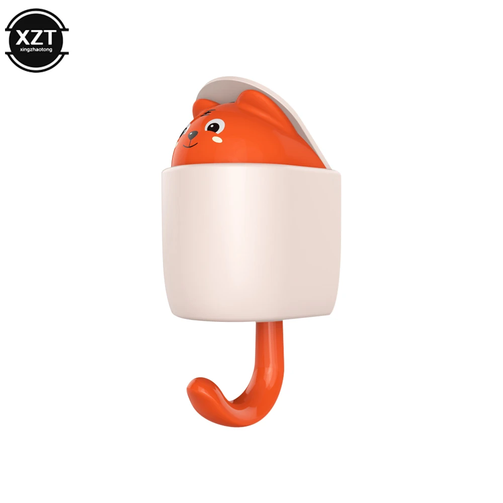 Мультяшный Кот, крючок, самоклеящиеся вешалки для дверей в спальню, крючки для ключей, зонтиков, полотенец, крышек, пальто, Настенная декоративная вешалка в виде животного