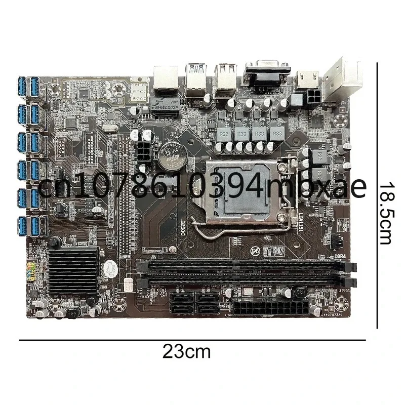 Материнская плата B250C материнская Expert 12 Gpu Usb3.0 к Pci-e 16x V1.0 12p 1x B250 Pch чипсет