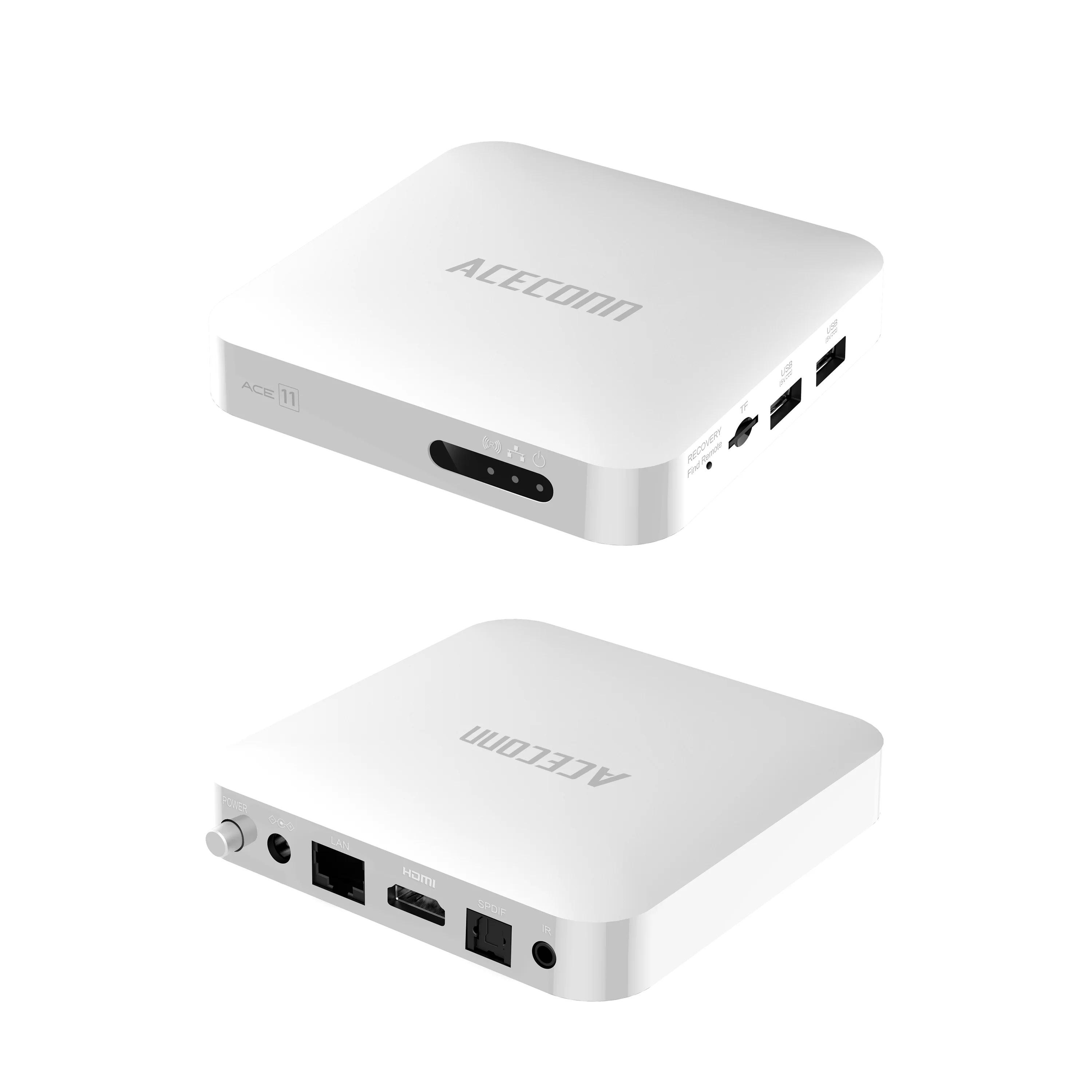 Фото ACECONN ACE11 Потоковая передача Android Linux iptv Boxes 4K HD TVONAIR 32 ГБ Dual WiFi BT Дистанционная подсветка Автоматическое обучение Горячие клавиши TV Box №2