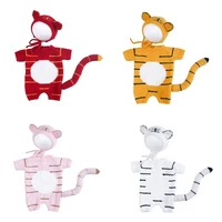newborn photography props baby tiger costume baby boy photoshoot outfit