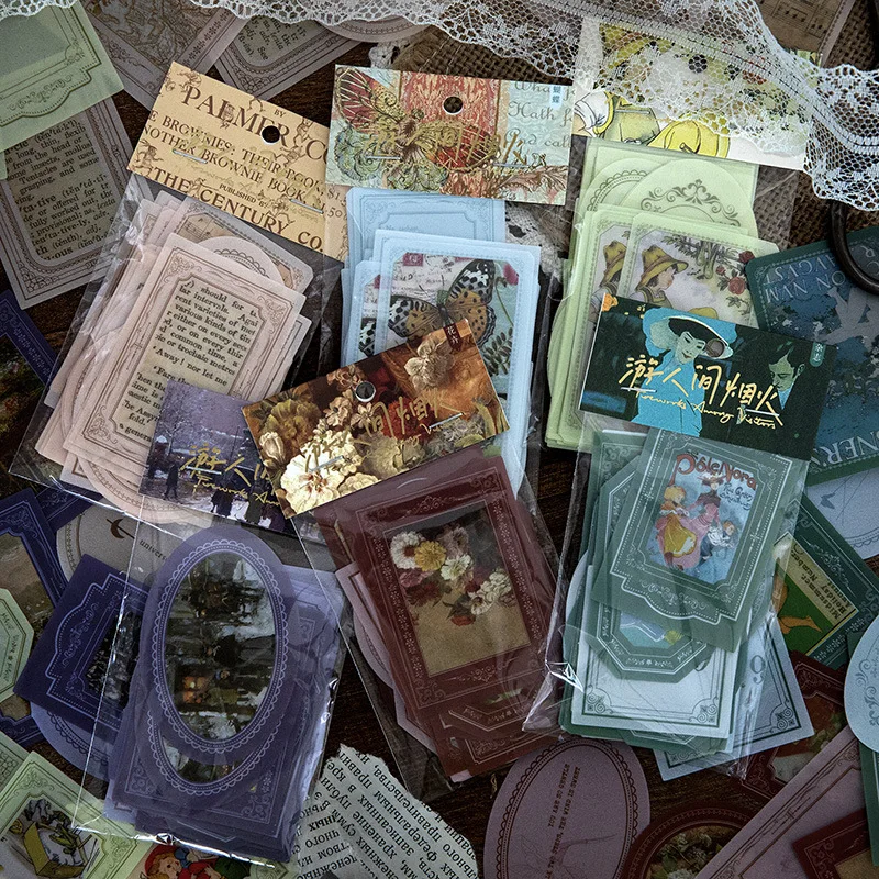 

100pcs/lot Memo Pads Sticky Notes Tourist fireworks Junk Journal Diary Planner Stickers Scrapbooking Decorative DIY Craft