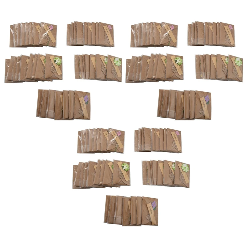 

Поздравительные открытки с сушеными цветами, 150 шт., открытки ручной работы, винтажные открытки из крафт-бумаги, открытки с надписью «Thank Notes»...