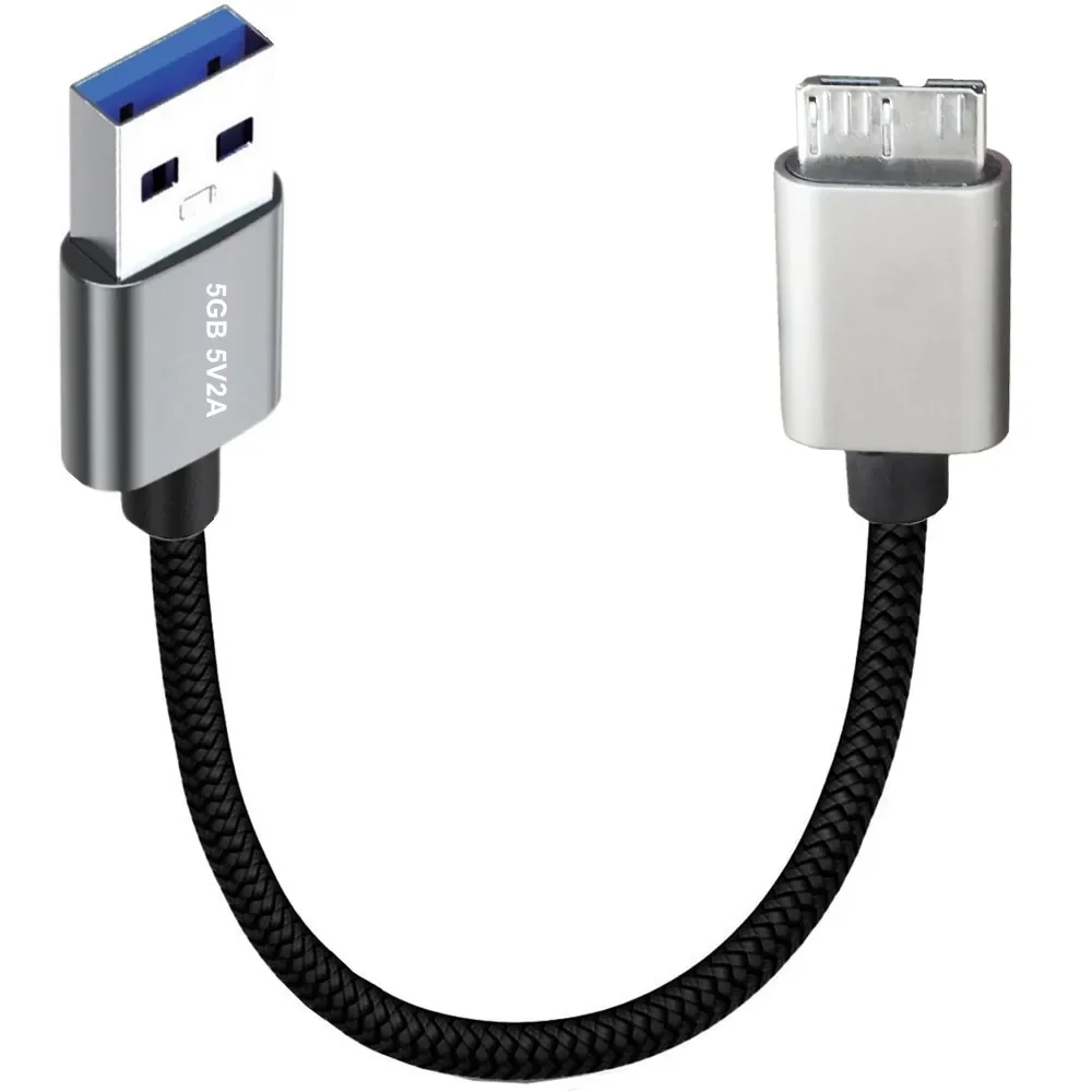 Фото Кабель Micro USB3.0 5 м, 3 м, штекер USB 3.0 типа A, шнур Micro B, совместимый с жестким диском камеры Samsung Galaxy S5 Note 3, и многого другого №5