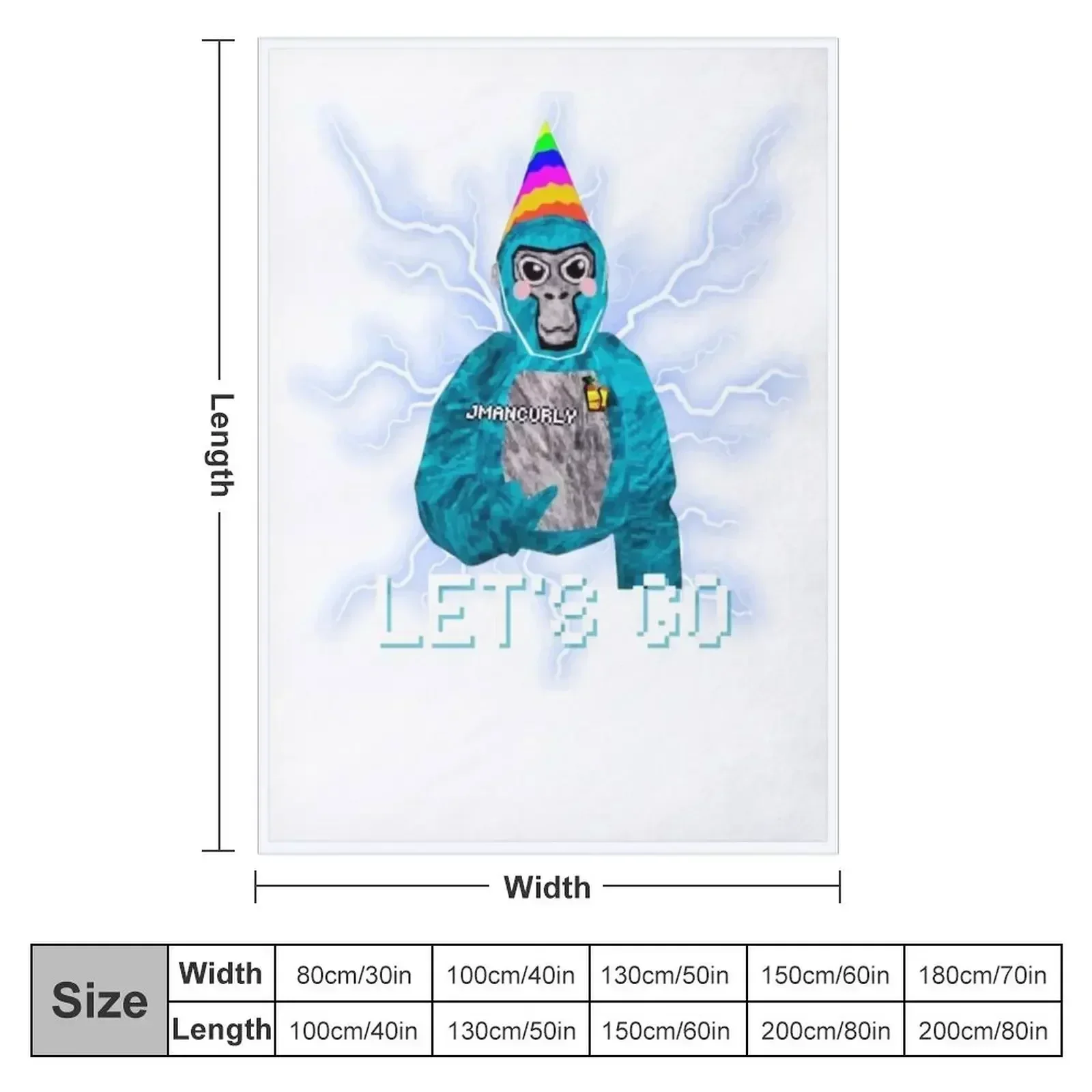 Классическое пледы Gorilla Tag Jmancurly Monke Merch пляжное одеяло для детских одеял